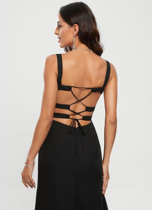 Robe de Soirée Noir Éclat Solaire - gallery 5