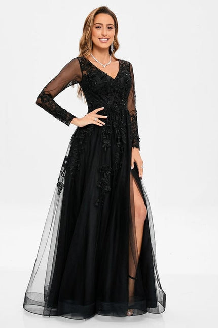 Robe de Soirée Noir Étoilé - gallery 1