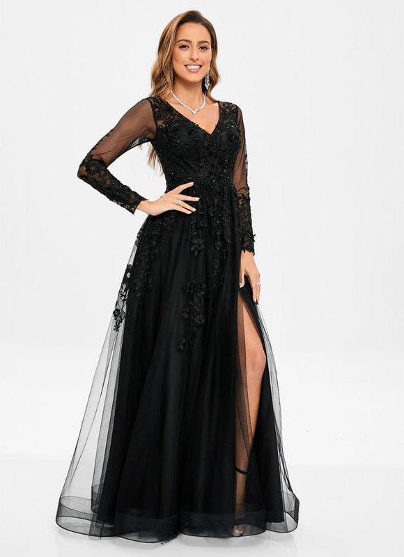 Robe de Soirée Noir Étoilé - gallery 1