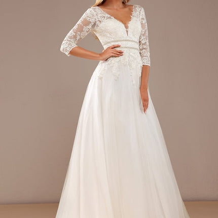 Robe De Soirée Longue Manche Bouffante