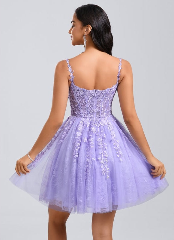 Robe de Soirée Fleurie Rosée - gallery 6