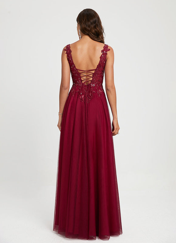 Robe de Soirée Satin Rubis - gallery 4