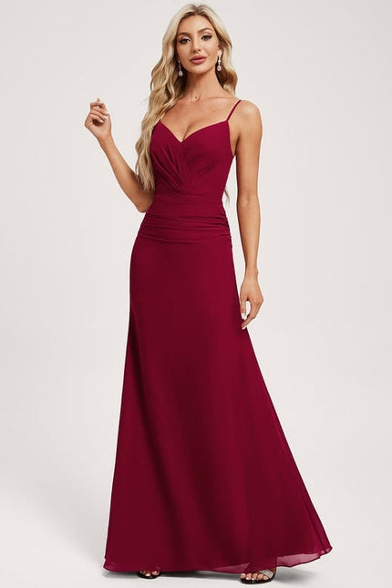 Robe de Soirée Rouge Intense Élégance - gallery 1