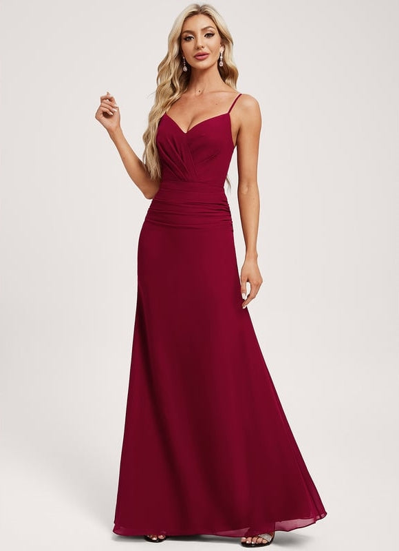 Robe de Soirée Rouge Intense Élégance - gallery 1