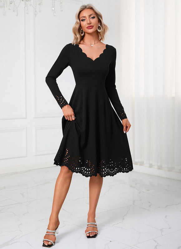 Robe De Soirée Col Claudine - gallery 3
