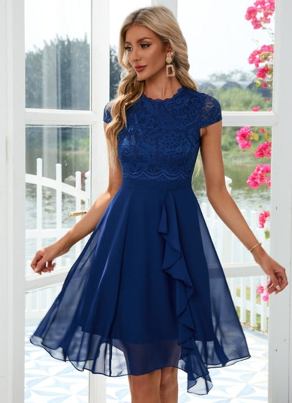 Robe de Soirée Sérénité Midi Chic