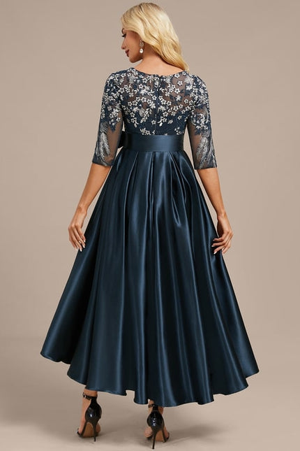 Robe de Soirée Élégante Marine - gallery 5