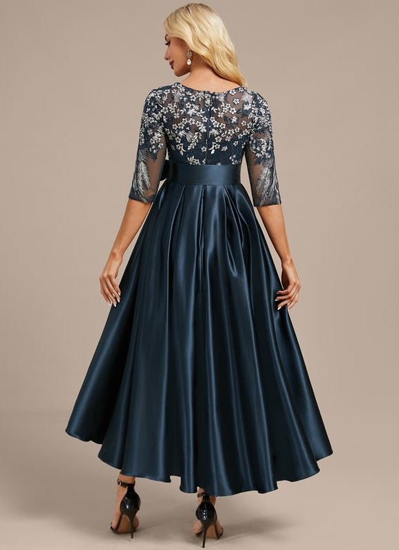Robe de Soirée Élégante Marine - gallery 5