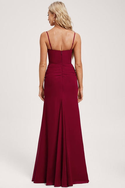 Robe de Soirée Rouge Intense Élégance - gallery 4