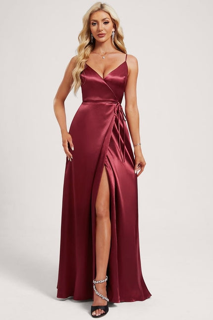 Robe de Soirée Dorée Fluide