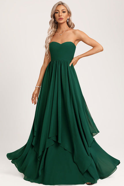 Robe de Soirée Satin Cascade - gallery 3