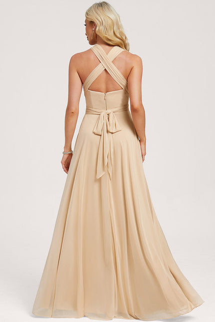 Robe de Soirée Élégante Sable - gallery 9