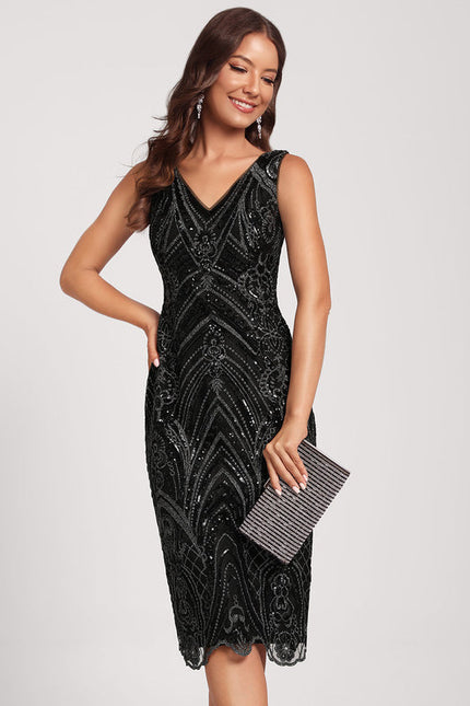 Robe De Soirée Noire Moulante - gallery 7
