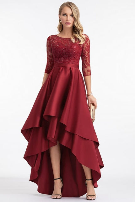 Robe de Soirée Rouge Élyséen - gallery 3