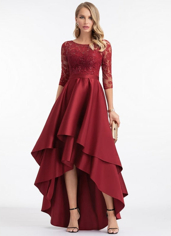 Robe de Soirée Rouge Élyséen - gallery 3
