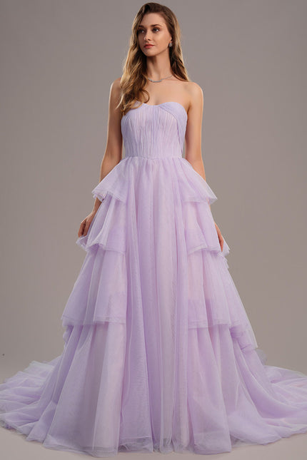 Robe de Soirée Lilas Éthéré - gallery 1
