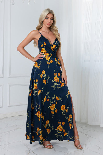Robe de Soirée Floral Satinée - gallery 7