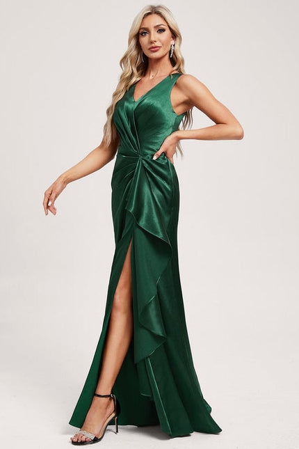 Robe de Soirée Satin Luxe Rayonnant - gallery 2