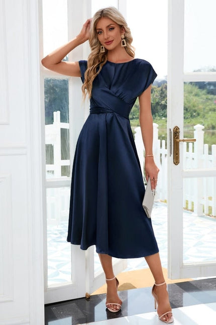 Robe de Soirée Satinée Sage - gallery 7