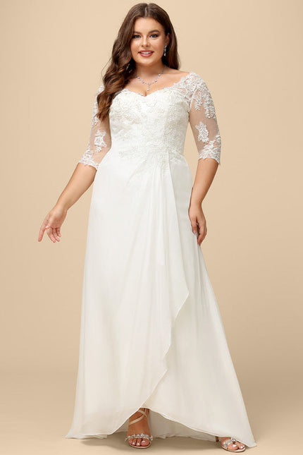 Robe De Soirée En Soie Blanche - gallery 7