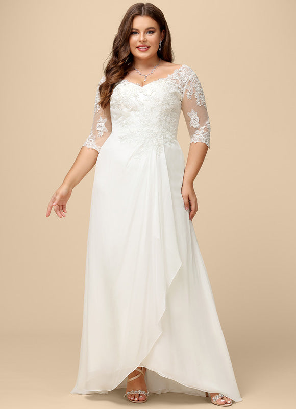 Robe De Soirée En Soie Blanche - gallery 7