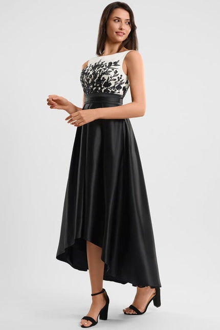 Robe de Soirée Cocktail Satine Éclatante - gallery 2
