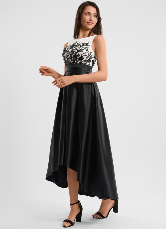 Robe de Soirée Cocktail Satine Éclatante - gallery 2
