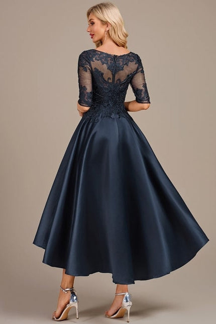 Robe de Soirée Marine Raffinée - gallery 5