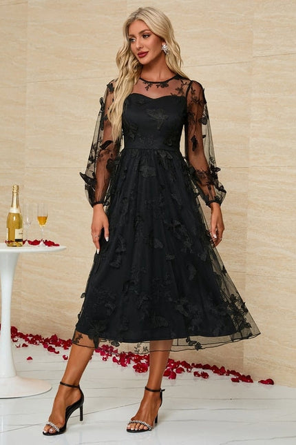 Robe De Soirée Tulle Noire - gallery 4