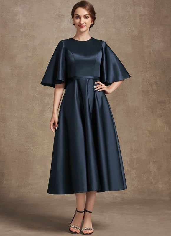 Robe de Soirée Nuit Étoilée Satin - gallery 1