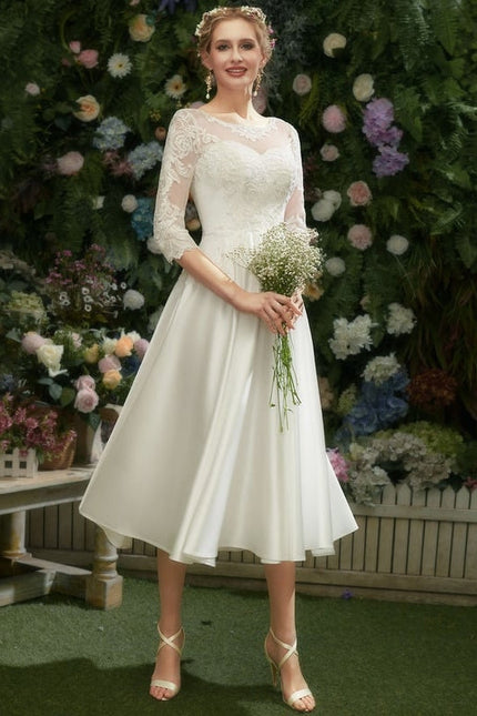 Robe de Soirée Satinée Épure - gallery 2