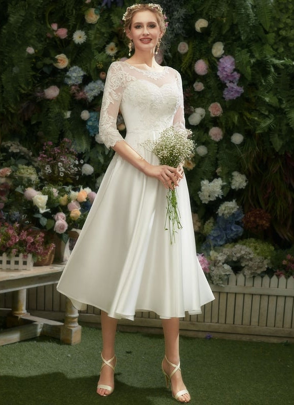 Robe de Soirée Satinée Épure - gallery 2