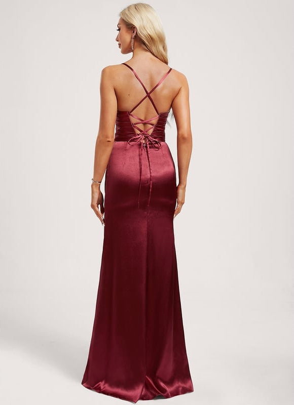 Robe de Soirée Sirène Satinée - gallery 4