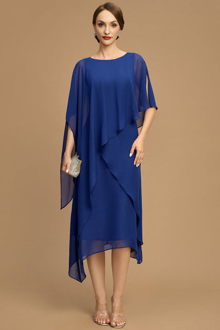 Robe de Soirée Lueur Azur Concealée