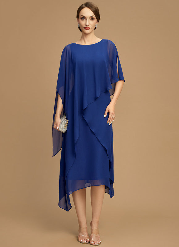 Robe de Soirée Lueur Azur Concealée