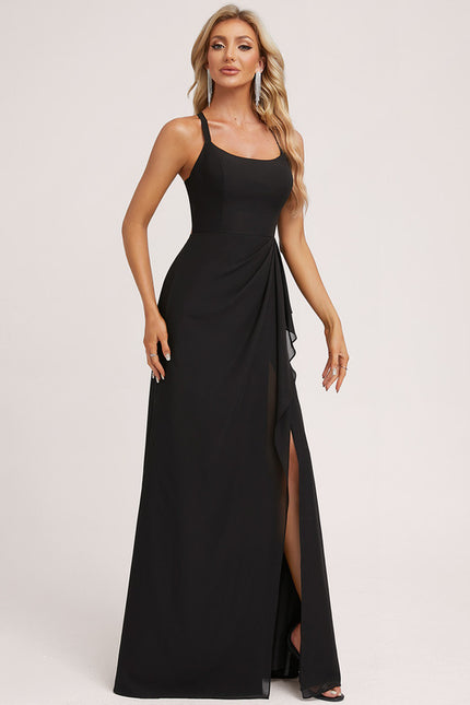 Robe de Soirée Fluide Vert Deau - gallery 2