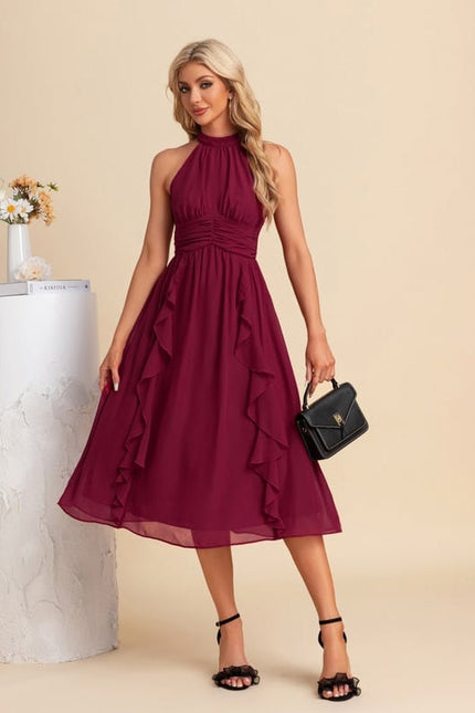 Robe de Soirée Chiffon Volante - gallery 5