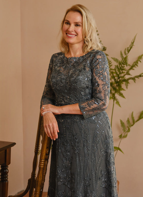 Robe de Soirée Élégance Charbon - gallery 3