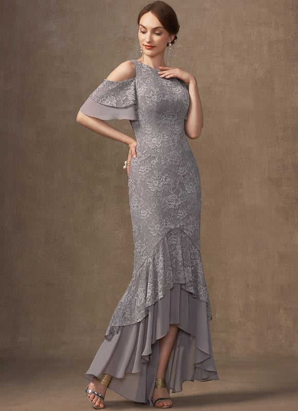 Robe de Soirée Dentelle Flottante - gallery 4