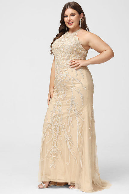 Robe de Soirée Sirène Écrue - gallery 6