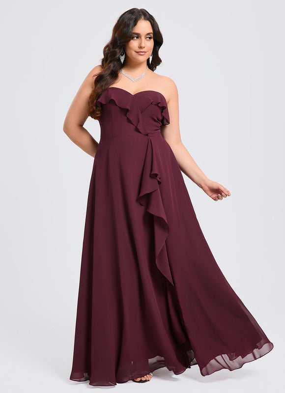 Robe de Soirée Élégance Vin Rouge - gallery 9