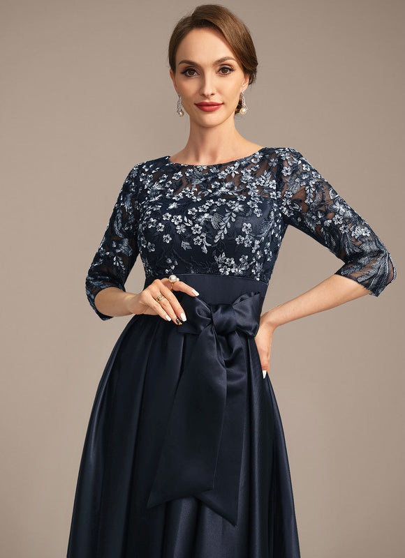 Robe de Soirée Satin Nuit Étoilée - gallery 1