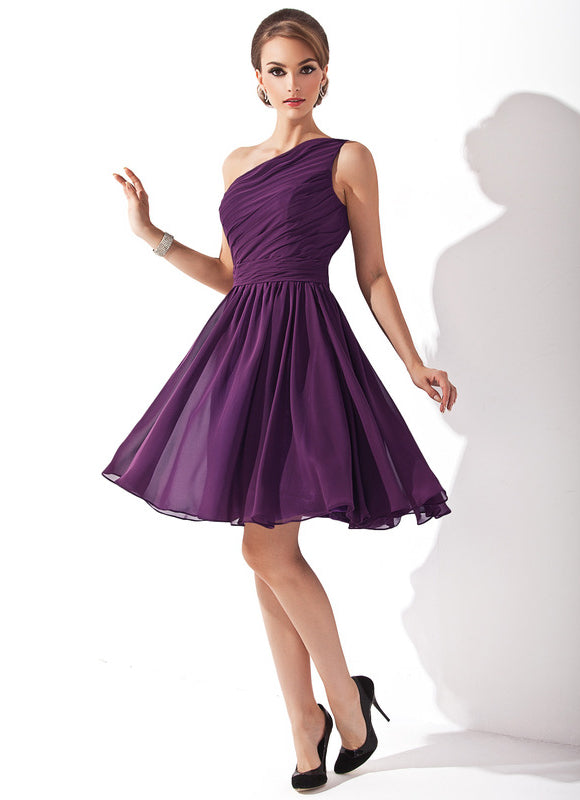 Robe de Soirée Flottante Asymétrique
