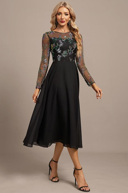 Robe de Soirée Florale Aérienne - gallery 4