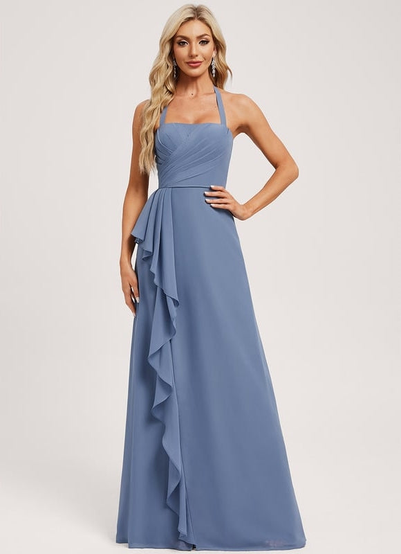 Robe de Soirée Bleu Douceur