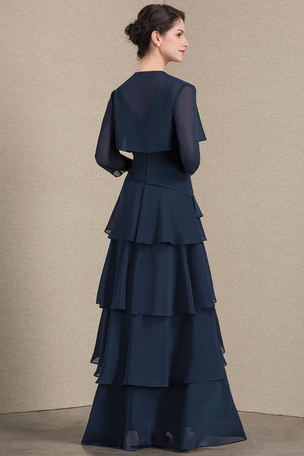 Robe de Soirée Gris Nuageux Chic - gallery 3