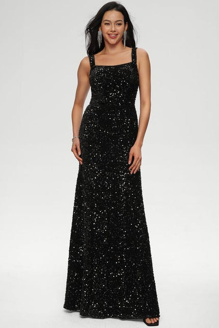 Robe De Soirée Noir Paillette - gallery 1
