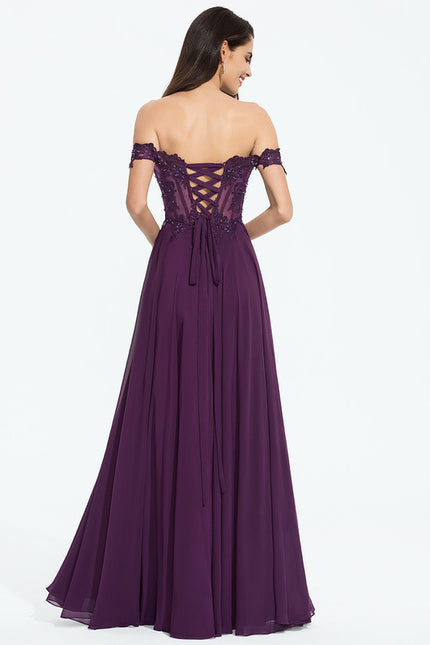 Robe de Soirée Éthérée Violette - gallery 3