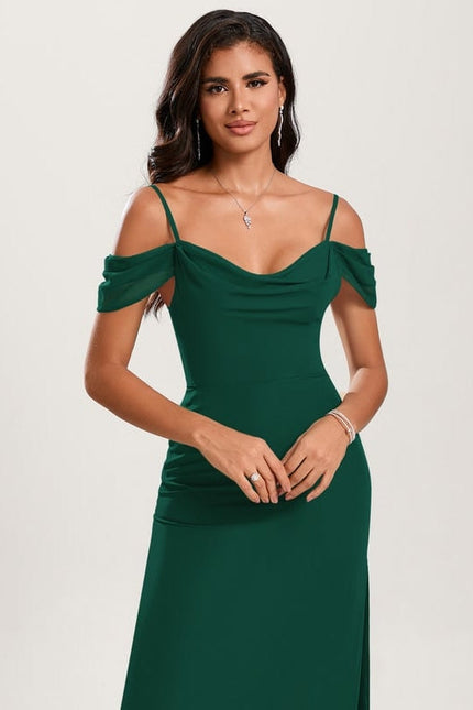Robe de Soirée Écrue Flottante - gallery 3