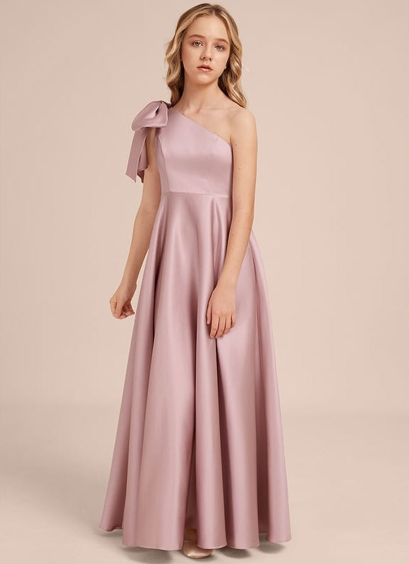 Robe de Soirée Rose Satiné Douce - gallery 1